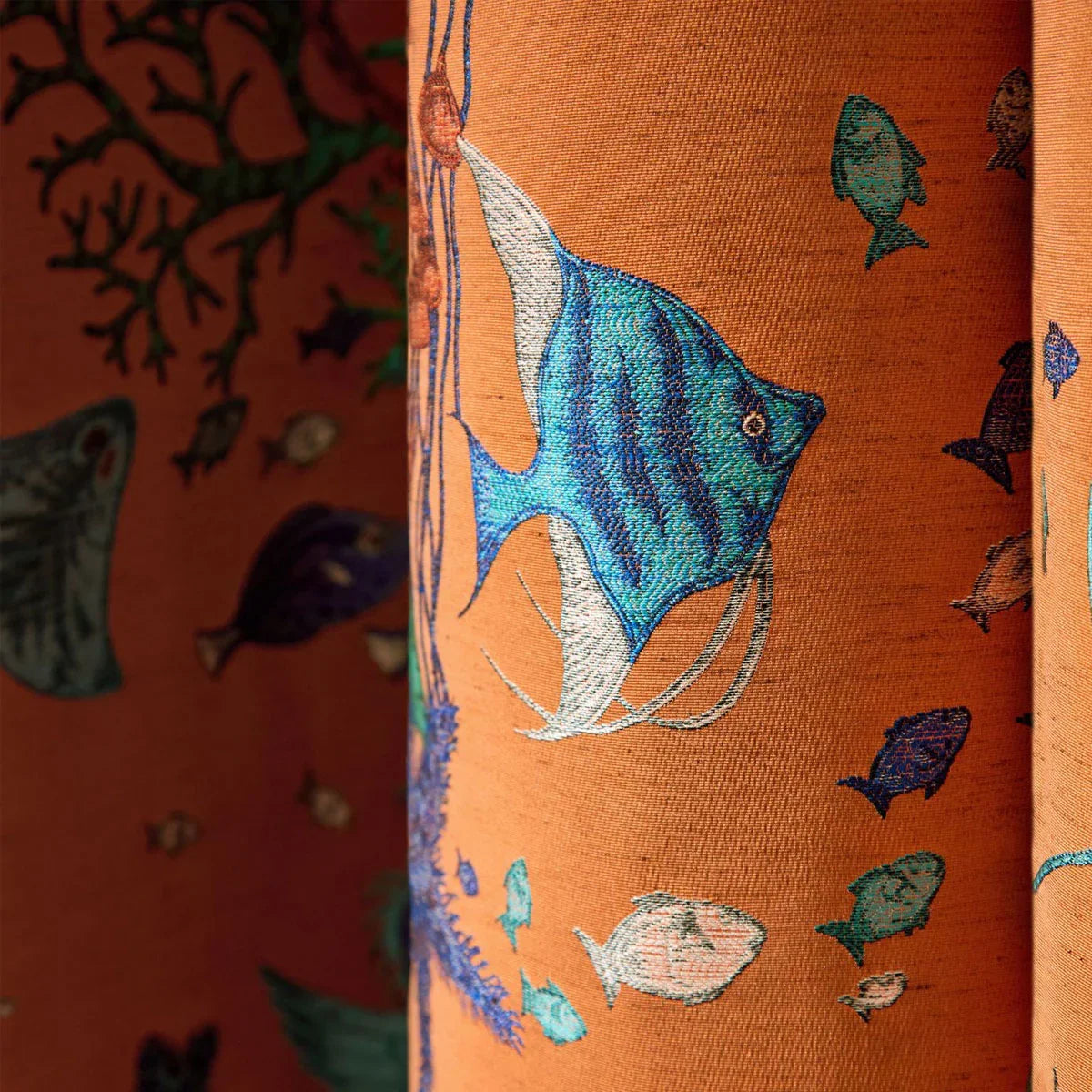 Seaforest Jacquard Fabric - Clarke & Clarke X Emma Shipley