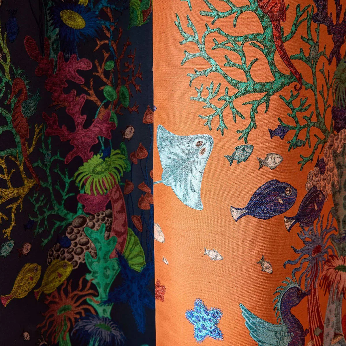 Seaforest Jacquard Fabric - Clarke & Clarke X Emma Shipley