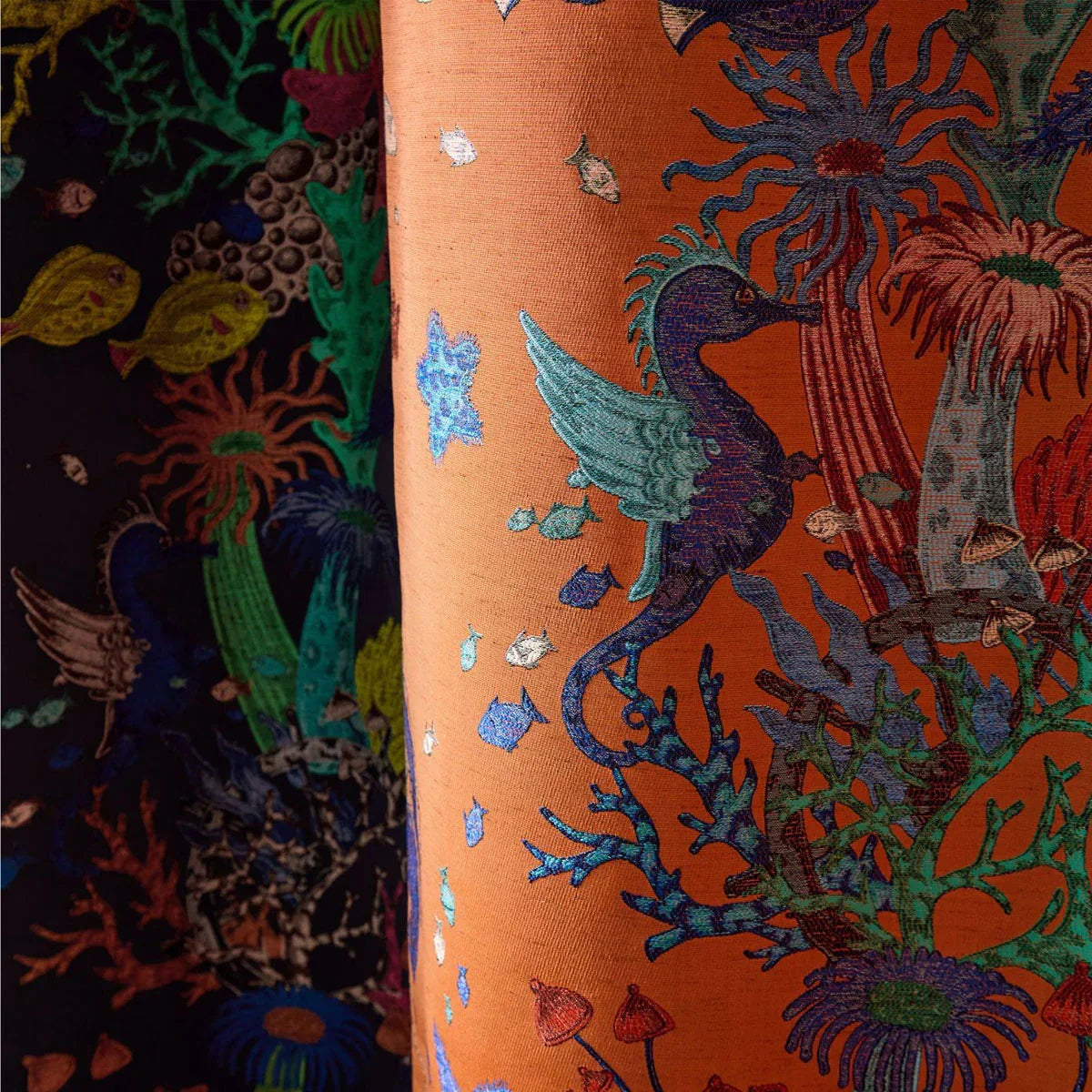 Seaforest Jacquard Fabric - Clarke & Clarke X Emma Shipley