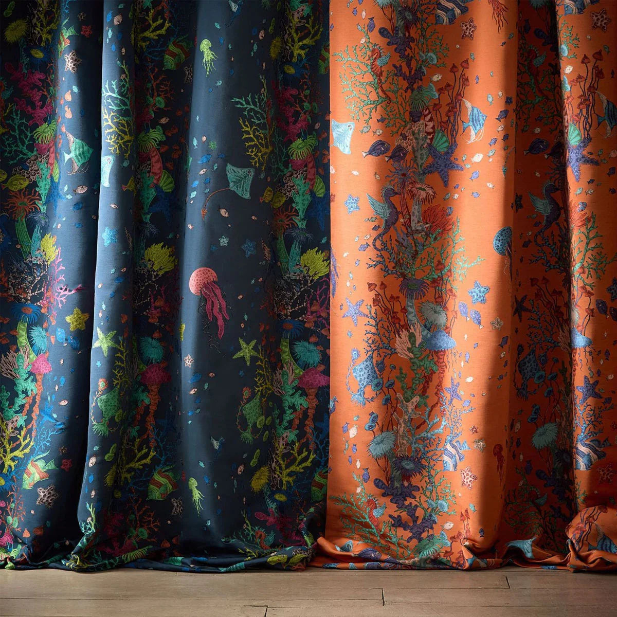 Seaforest Jacquard Fabric - Clarke & Clarke X Emma Shipley