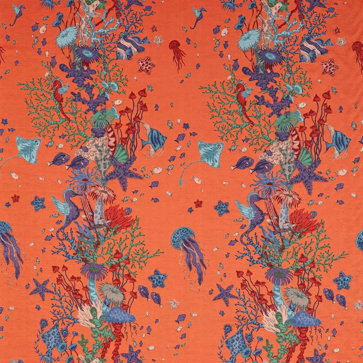 Seaforest Jacquard Fabric - Clarke & Clarke X Emma Shipley