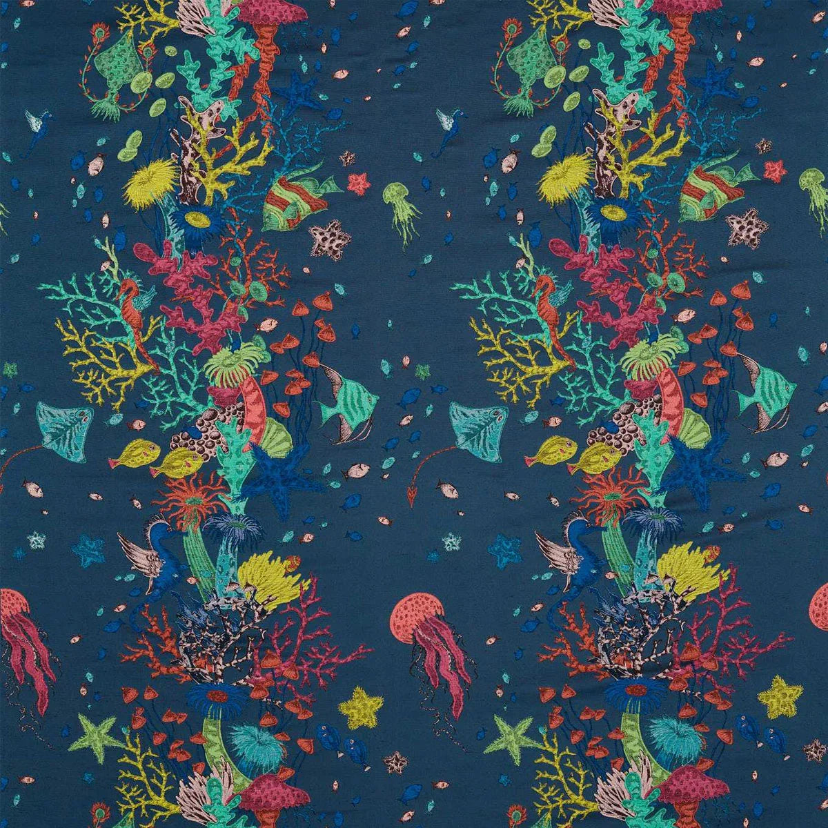 Seaforest Jacquard Fabric - Clarke & Clarke X Emma Shipley