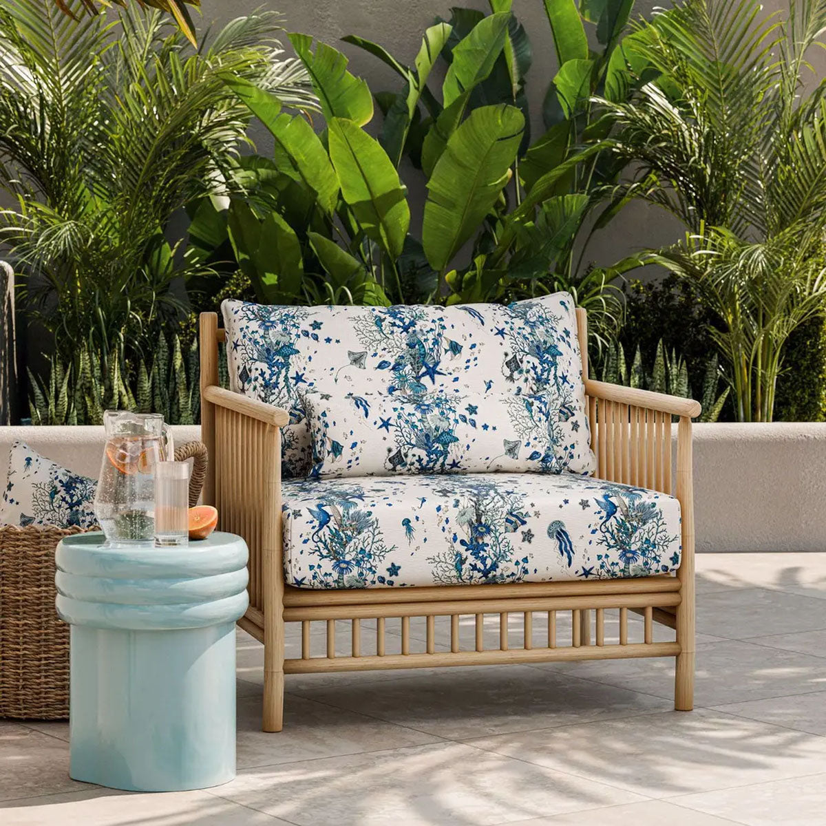Seaforest Indoor Outdoor Fabric - Clarke & Clarke X Emma Shipley