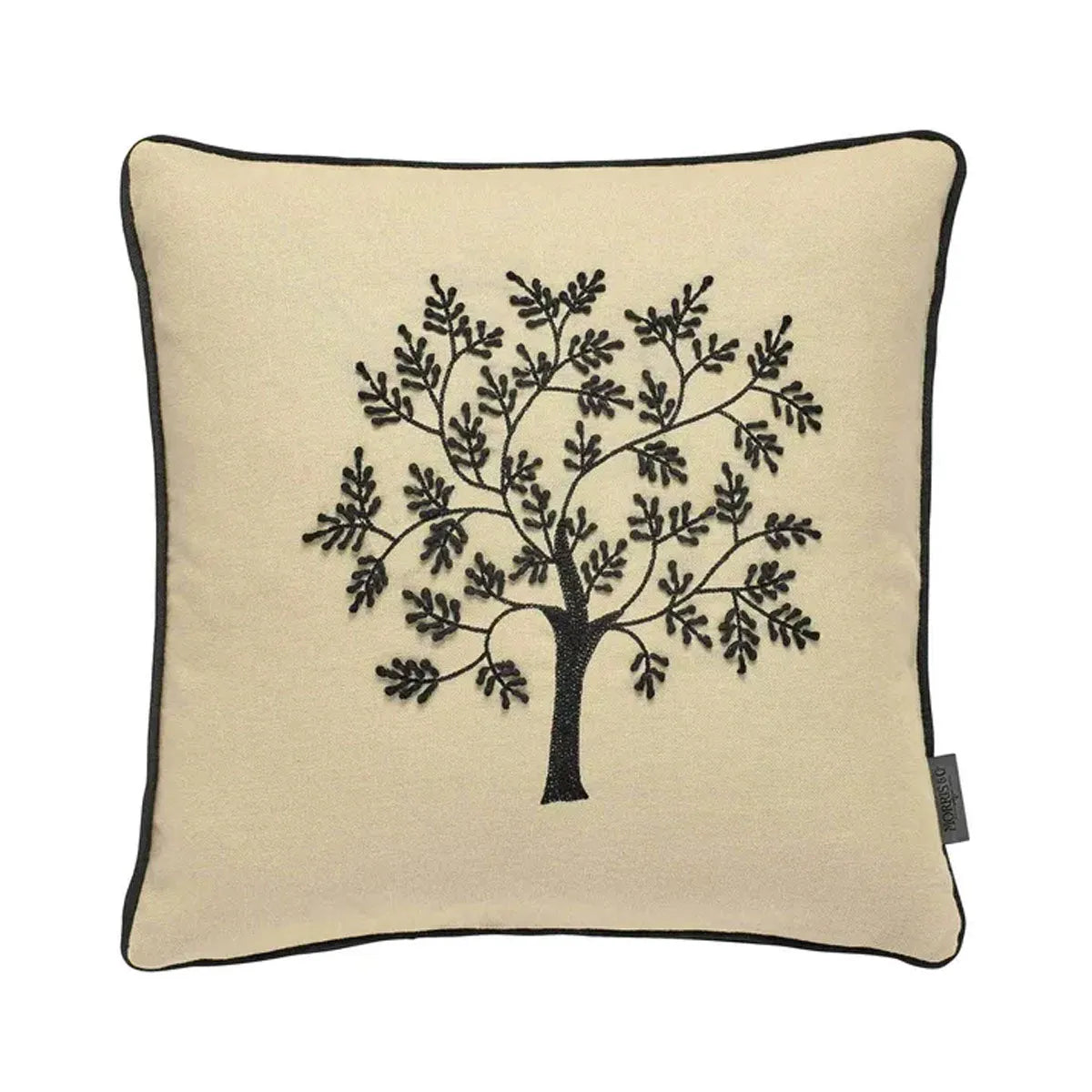 Morris & Co Seaweed Woodland Tree Black Cushion