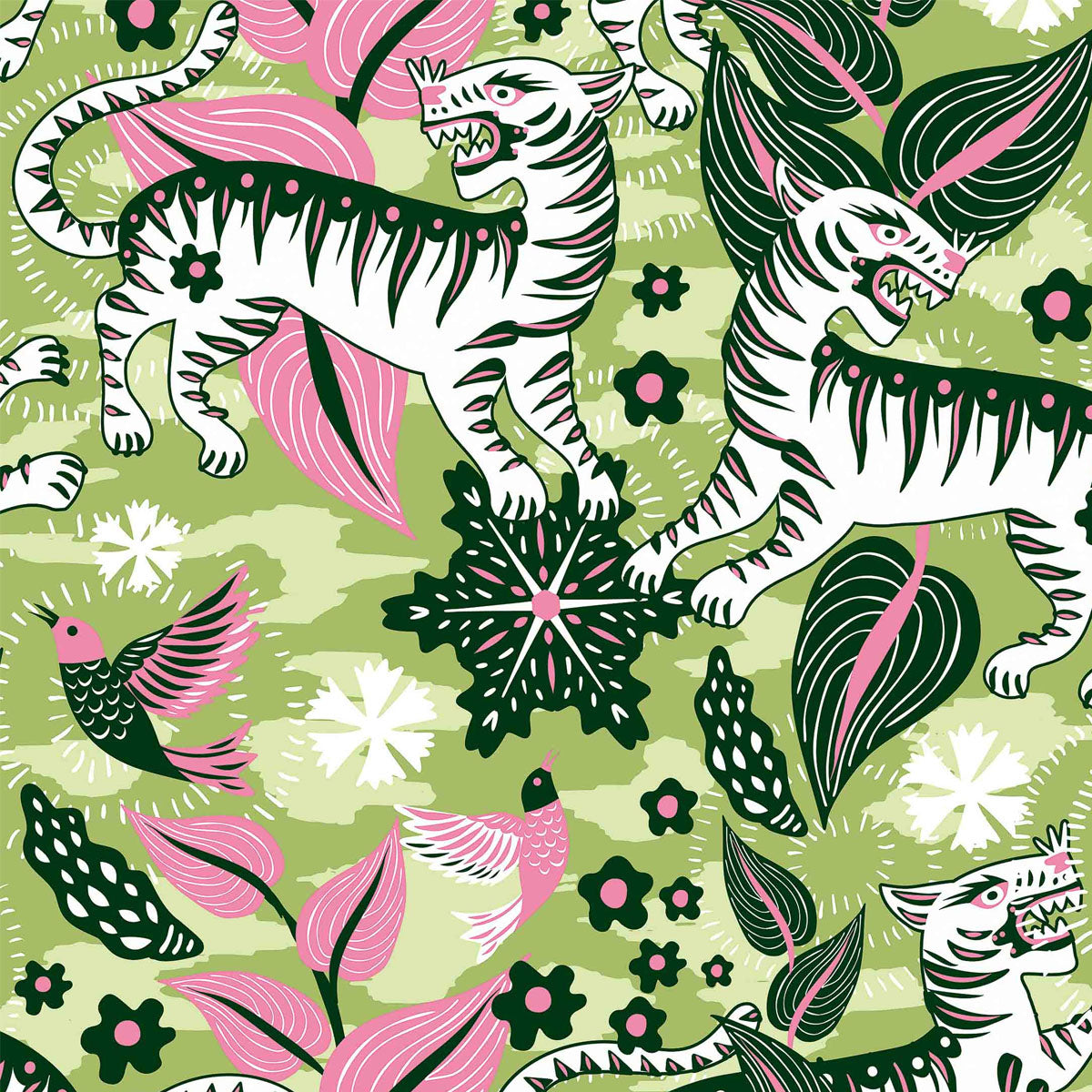 Selva de Tigres Wallpaper - Coordonne