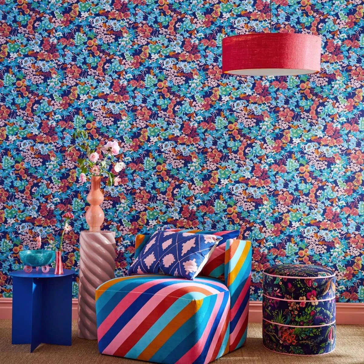 Sherbet Stripe Fabric - Harlequin X Sophie Robinson