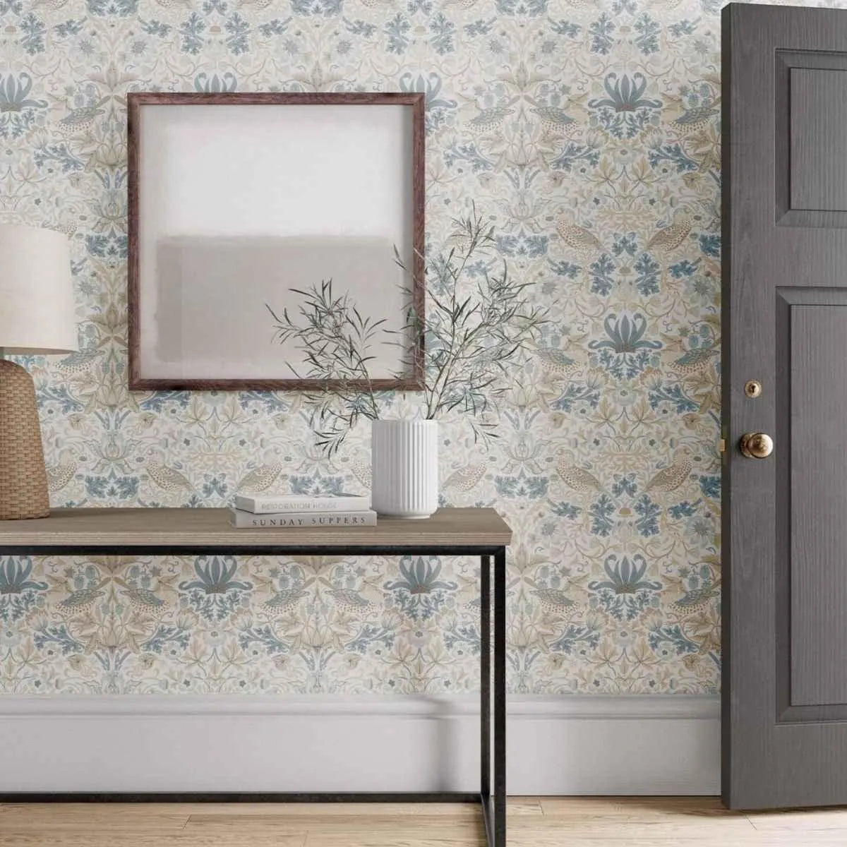 Simply Strawberry Thief Wallpaper - Morris & Co