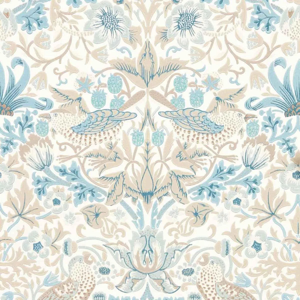 Simply Strawberry Thief Wallpaper - Morris & Co