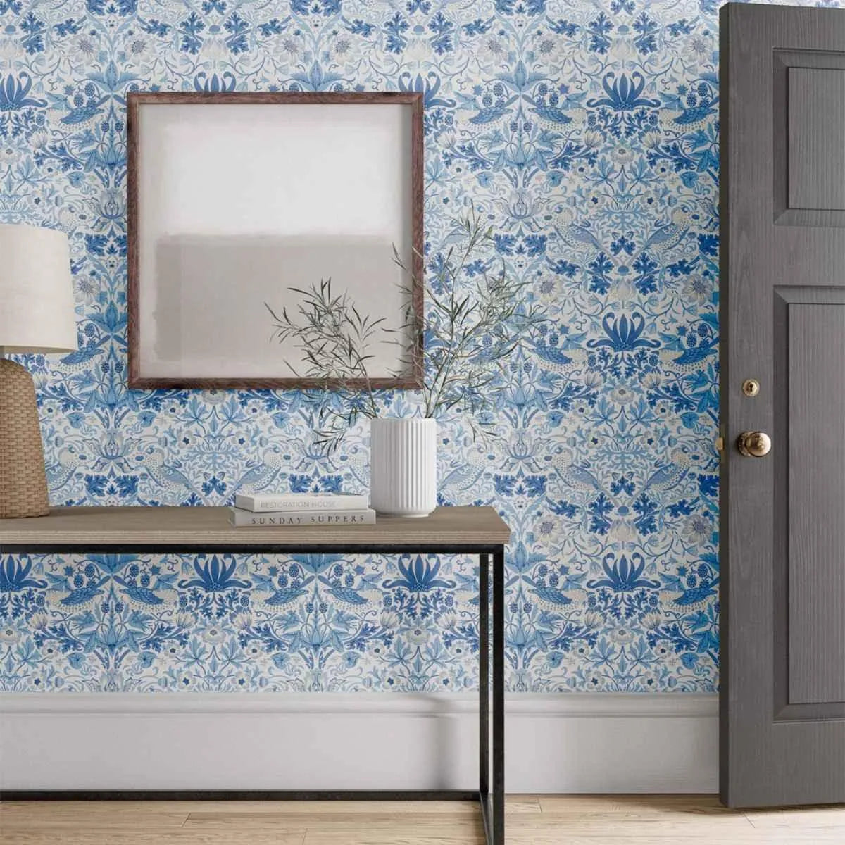 Simply Strawberry Thief Wallpaper - Morris & Co