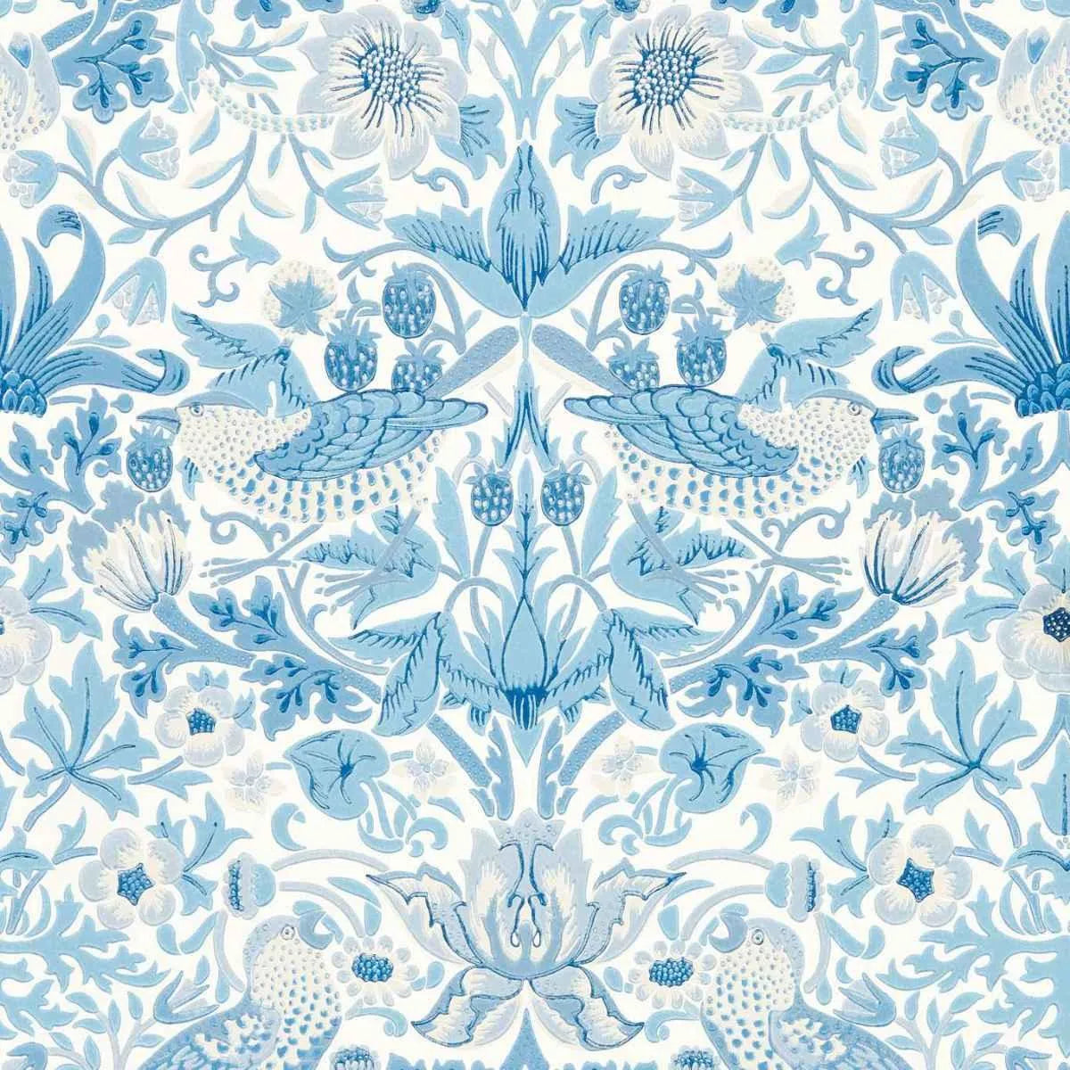 Simply Strawberry Thief Wallpaper - Morris & Co