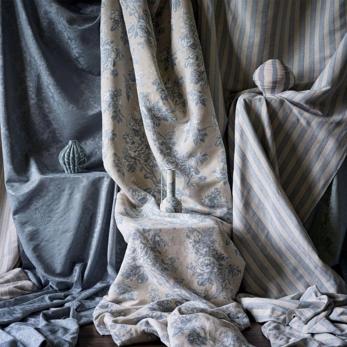 Sorilla Damask Fabric - Sanderson