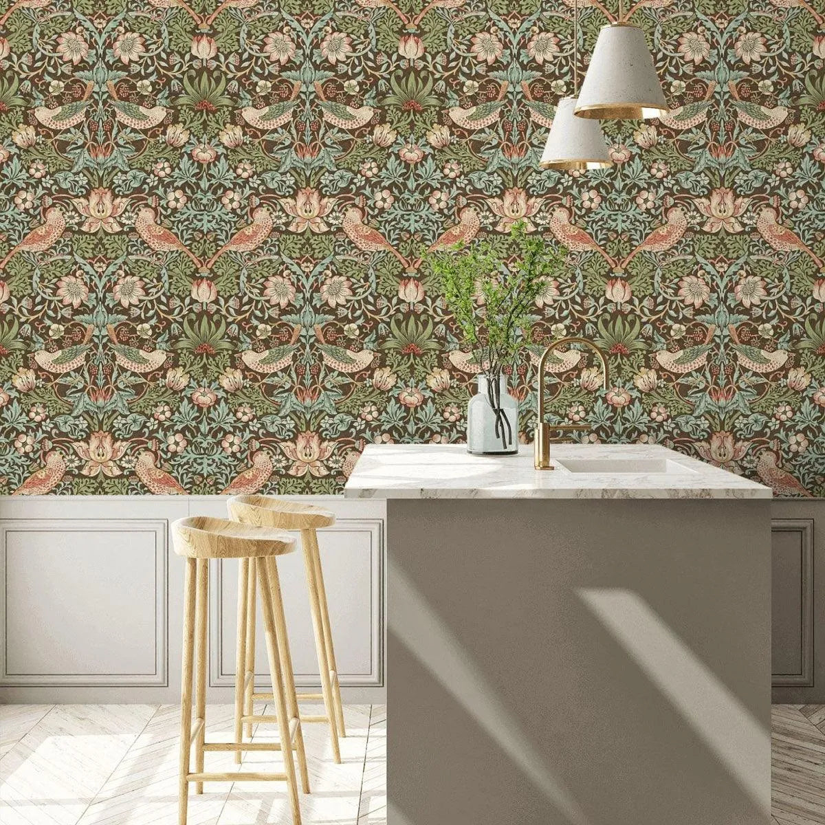 Strawberry Thief Wallpaper - Morris & Co