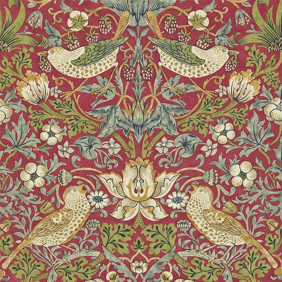 Strawberry Thief Wallpaper - Morris & Co