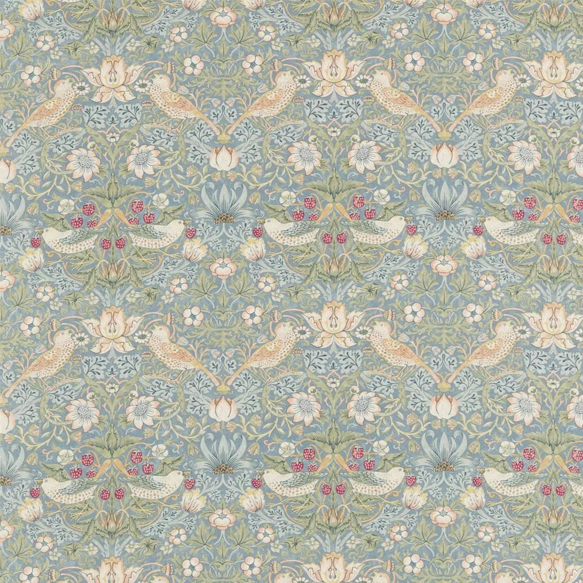 Strawberry Thief Fabric - Morris & Co