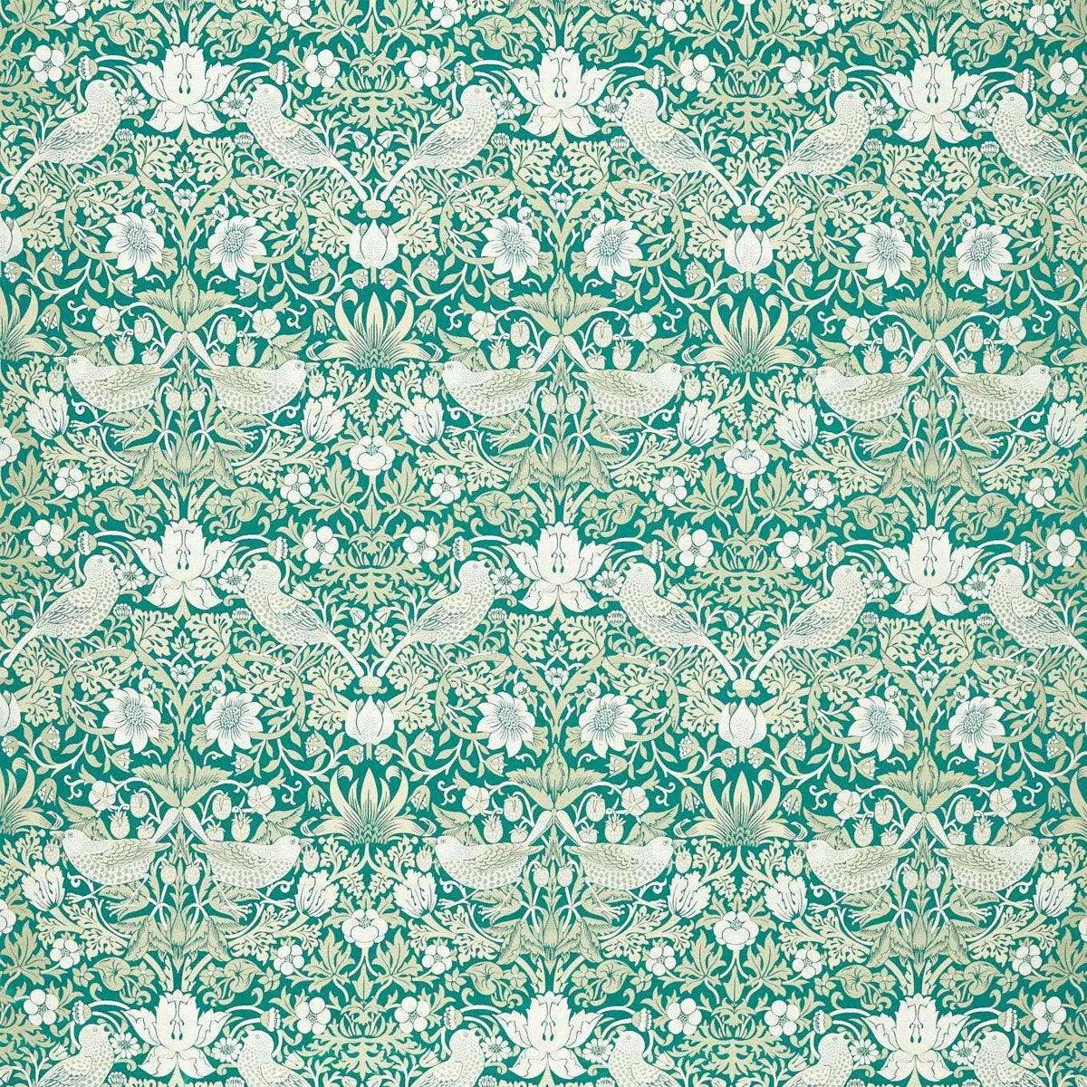 Strawberry Thief Jacquard Fabric - Clarke & Clarke