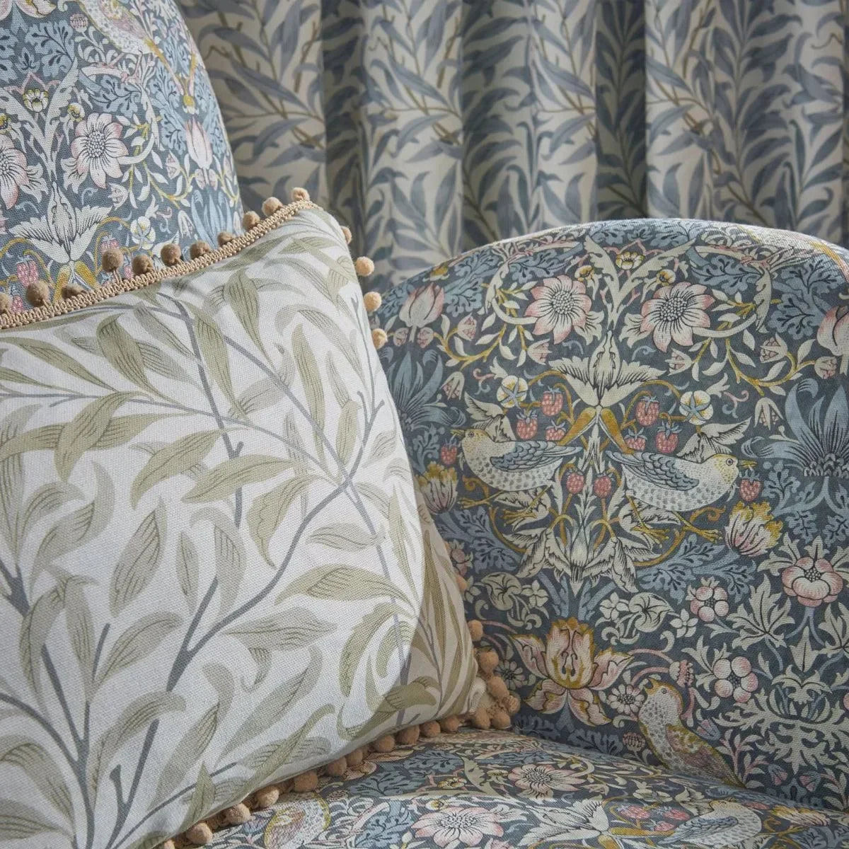 Strawberry Thief Fabric - Clarke & Clarke