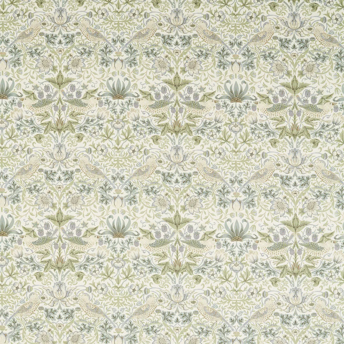 Strawberry Thief Wide Width Fabric - Morris & Co