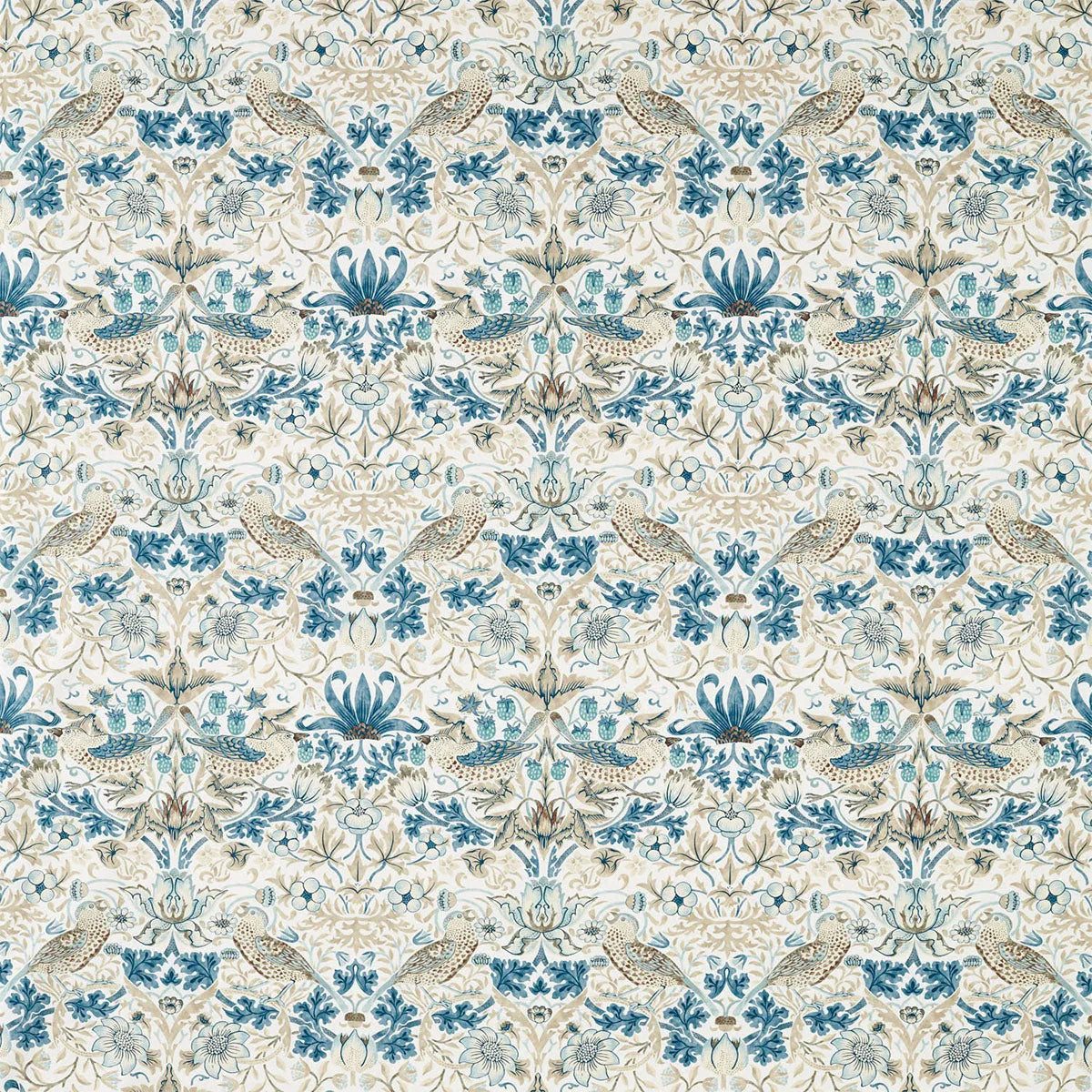 Strawberry Thief Wide Width Fabric - Morris & Co