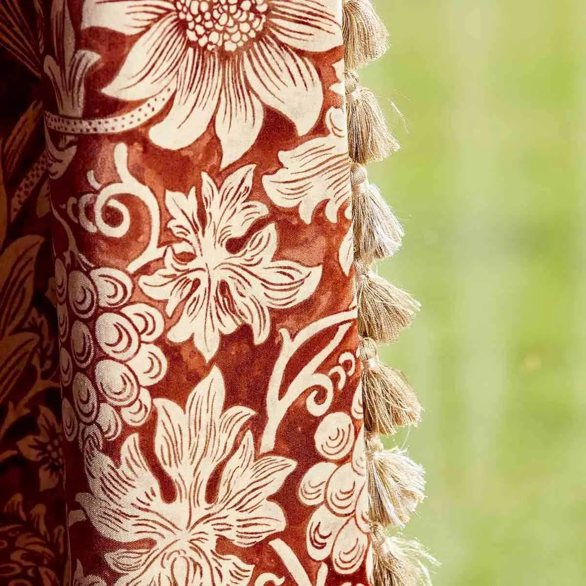 Sunflower Velvet Saffron/Vellum Fabric - Morris & Co