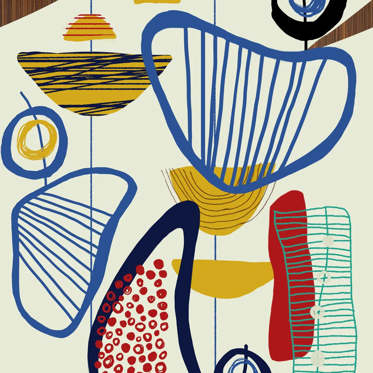 Suspended Forms Wallpaper - Mind The Gap