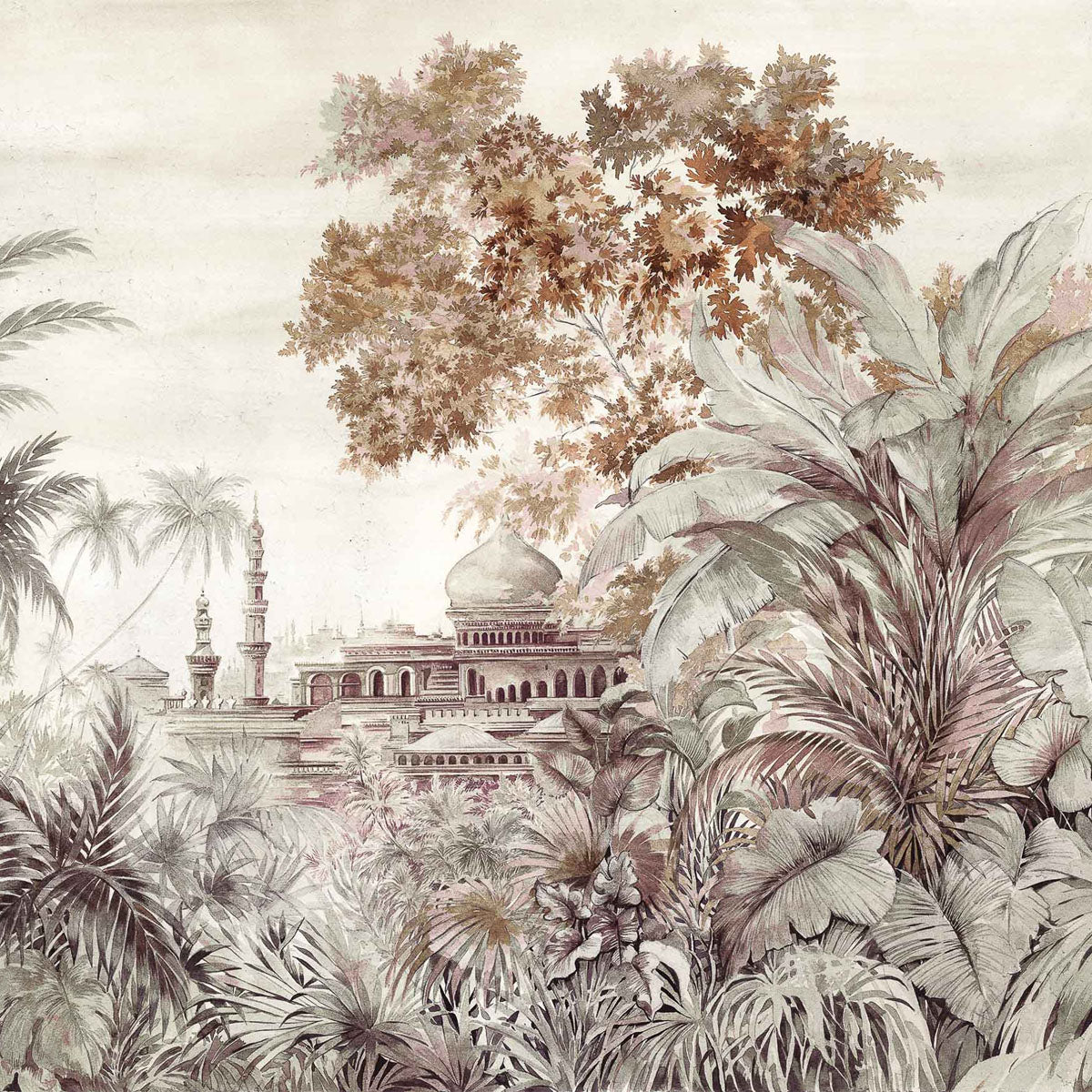 Taj Mahal Mural Wallpaper - Coordonne