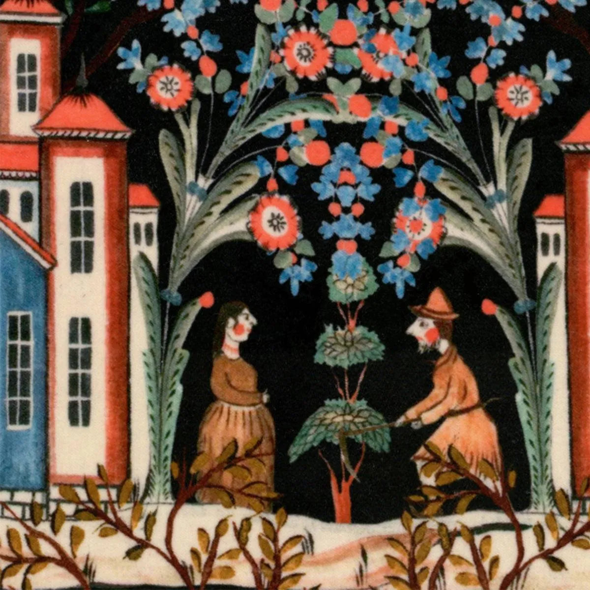 Tales of Tyrol Velvet Fabric - Mind The Gap