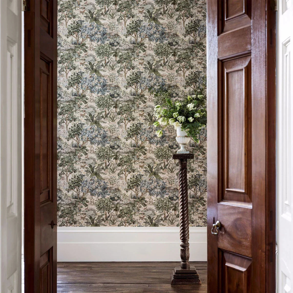 The Stumpery Mural Wallpaper - Sanderson