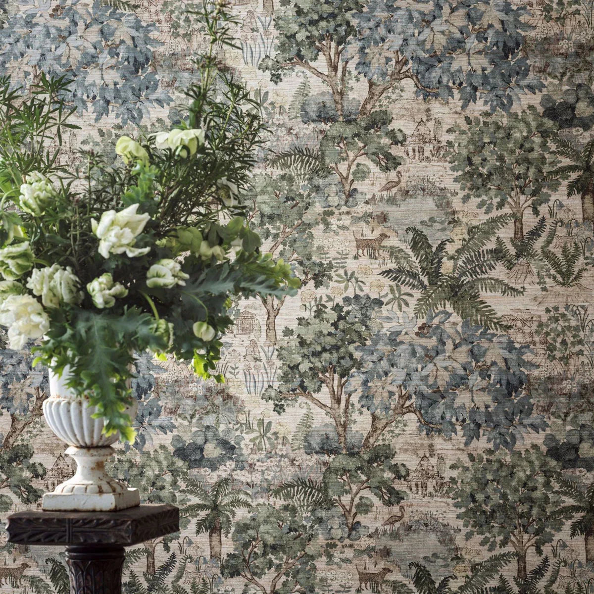The Stumpery Mural Wallpaper - Sanderson