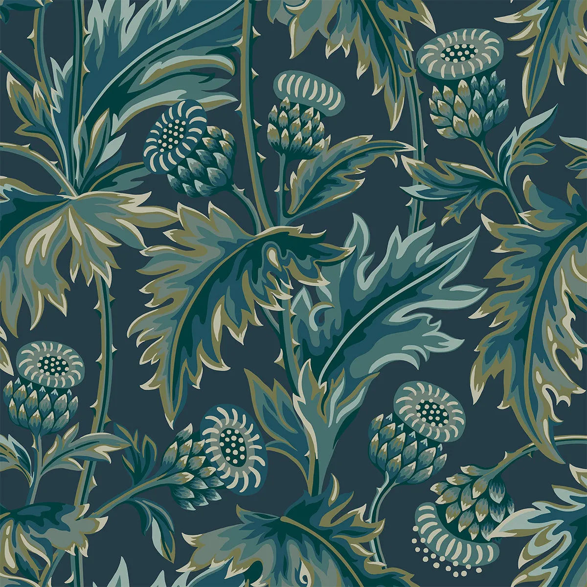 Treasured Thistle Wallpaper - Borastapeter