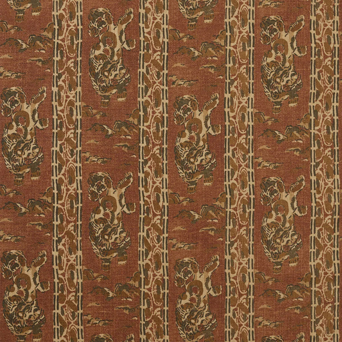 Tibetan Tiger Stripe Fabric - Zoffany
