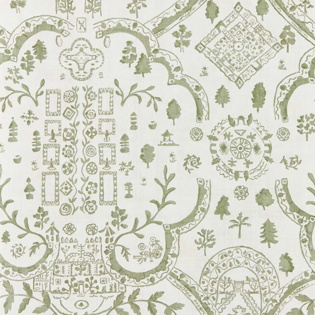 Topiary View Wallpaper - Sanderson