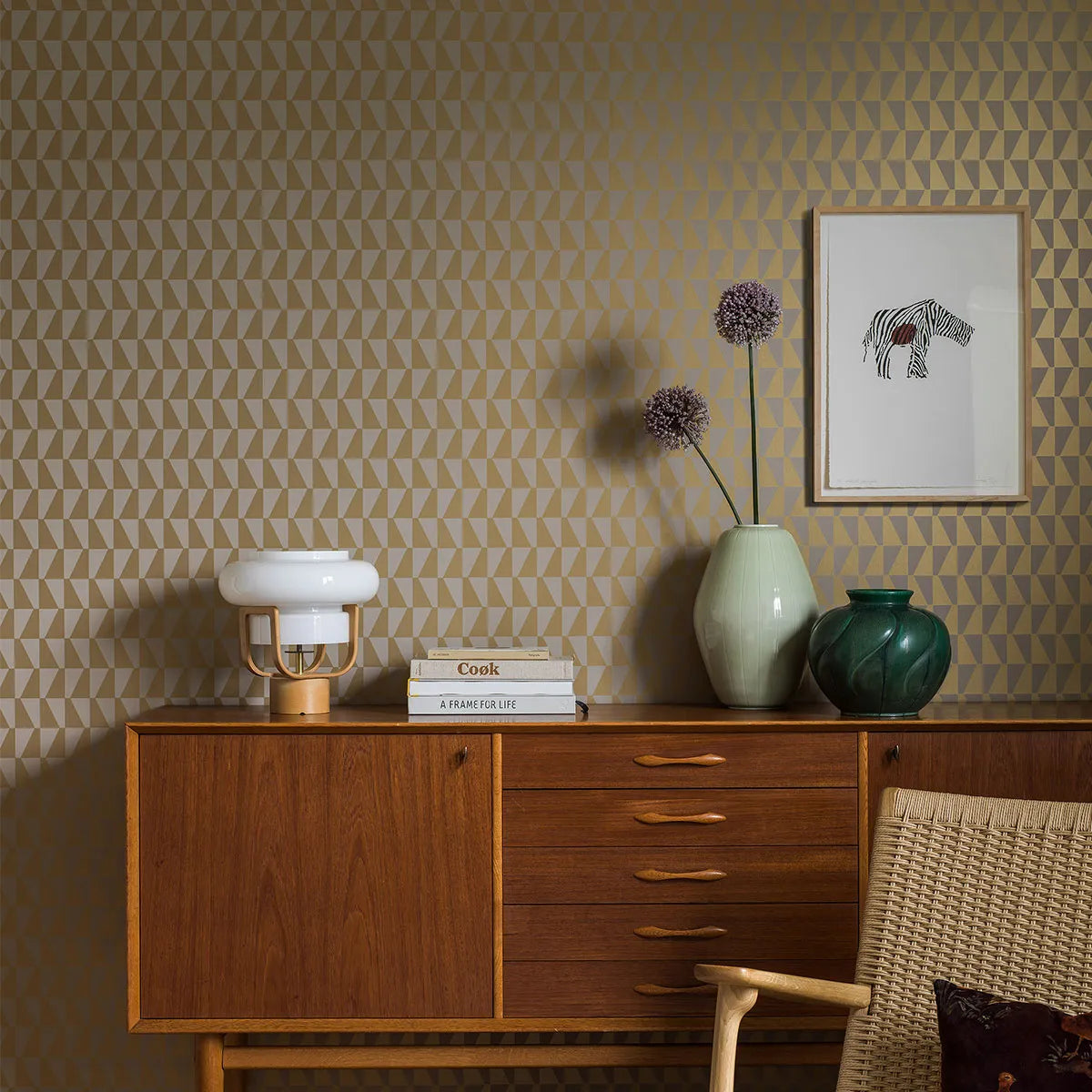 Arne Jacobsen Trapez Wallpaper - Borastapeter