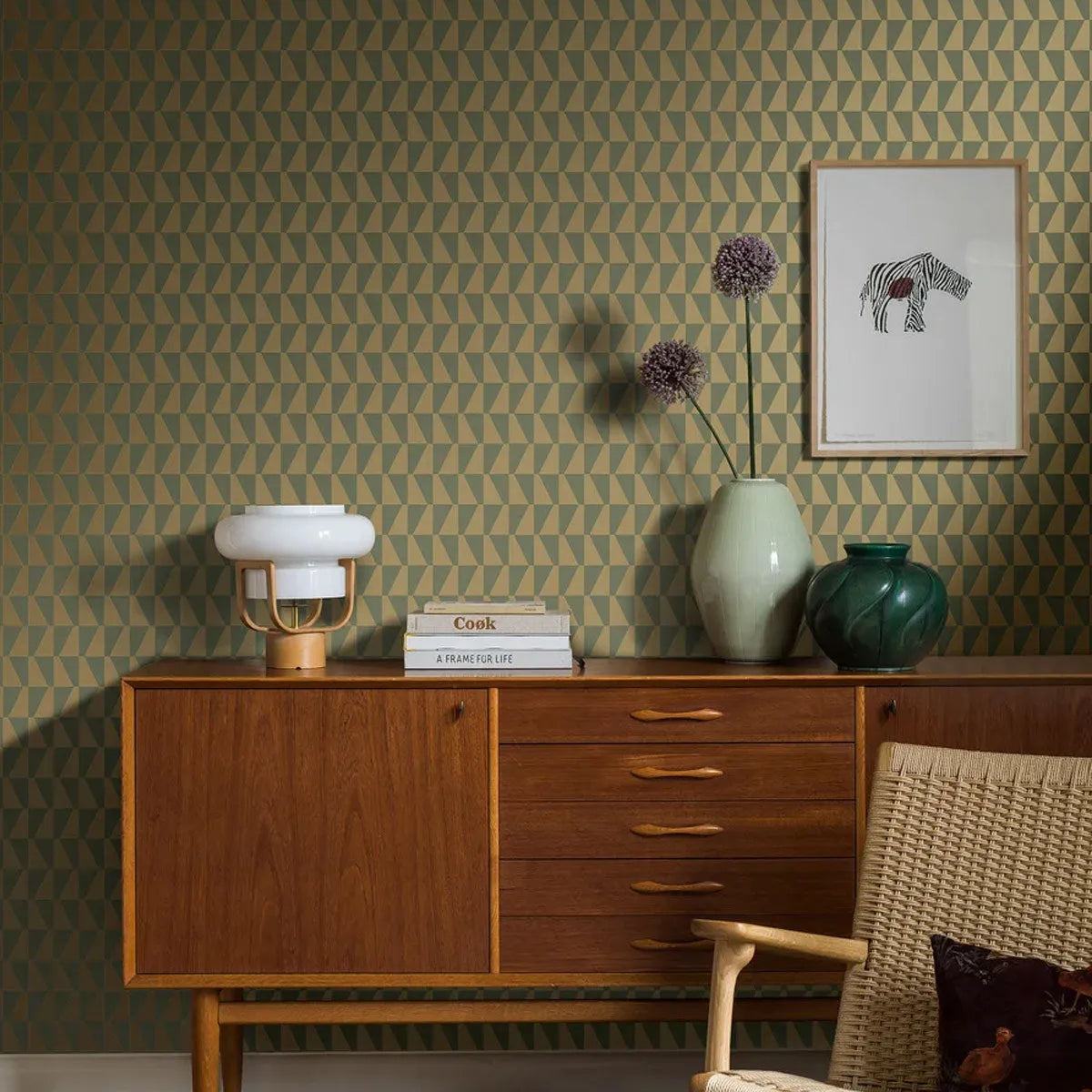 Arne Jacobsen Trapez Wallpaper - Borastapeter
