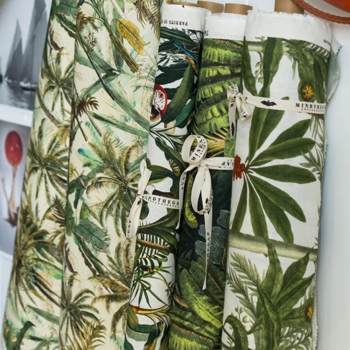 Traveller's Palm Fabric - Mind The Gap