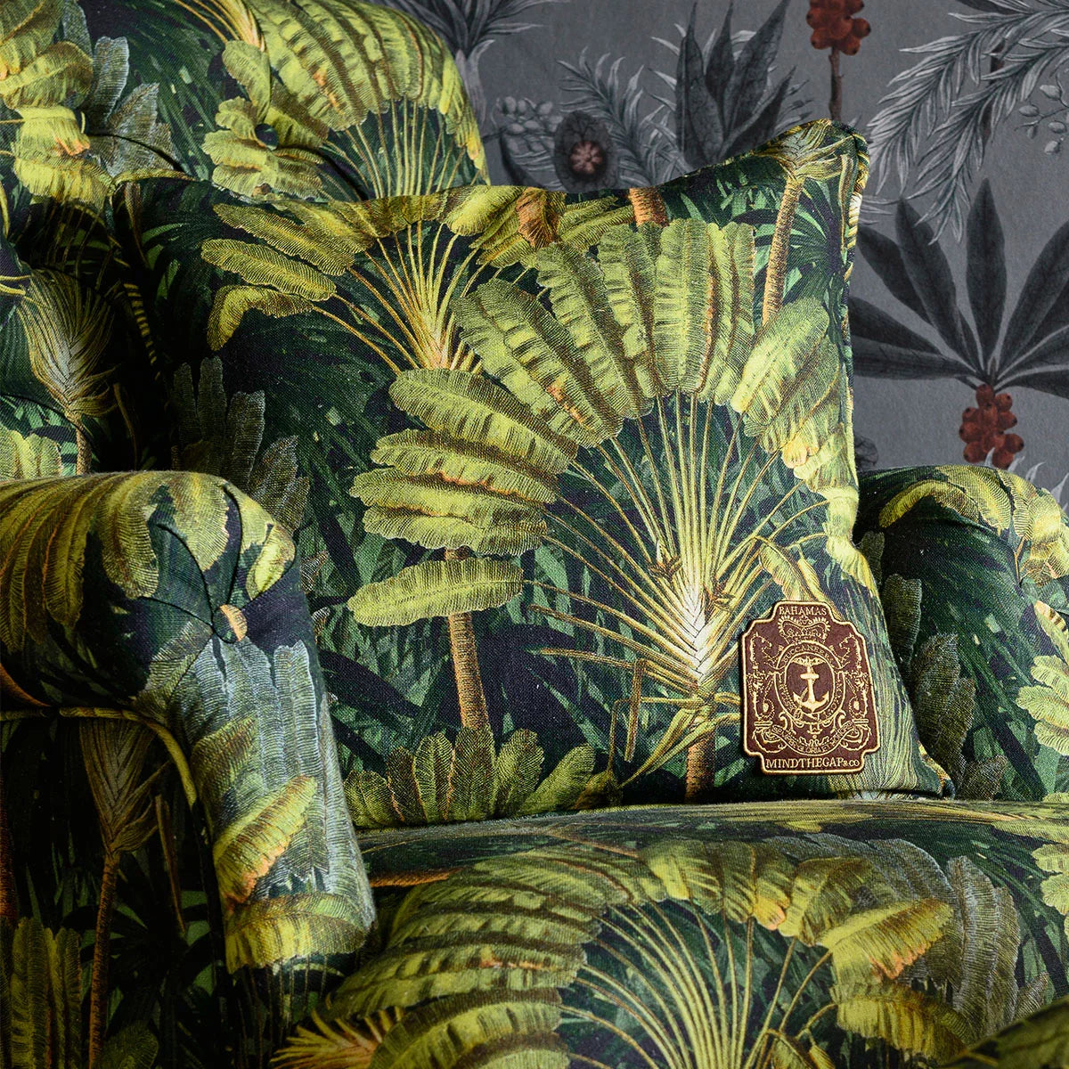Traveller's Palm Cushion - Mind The Gap