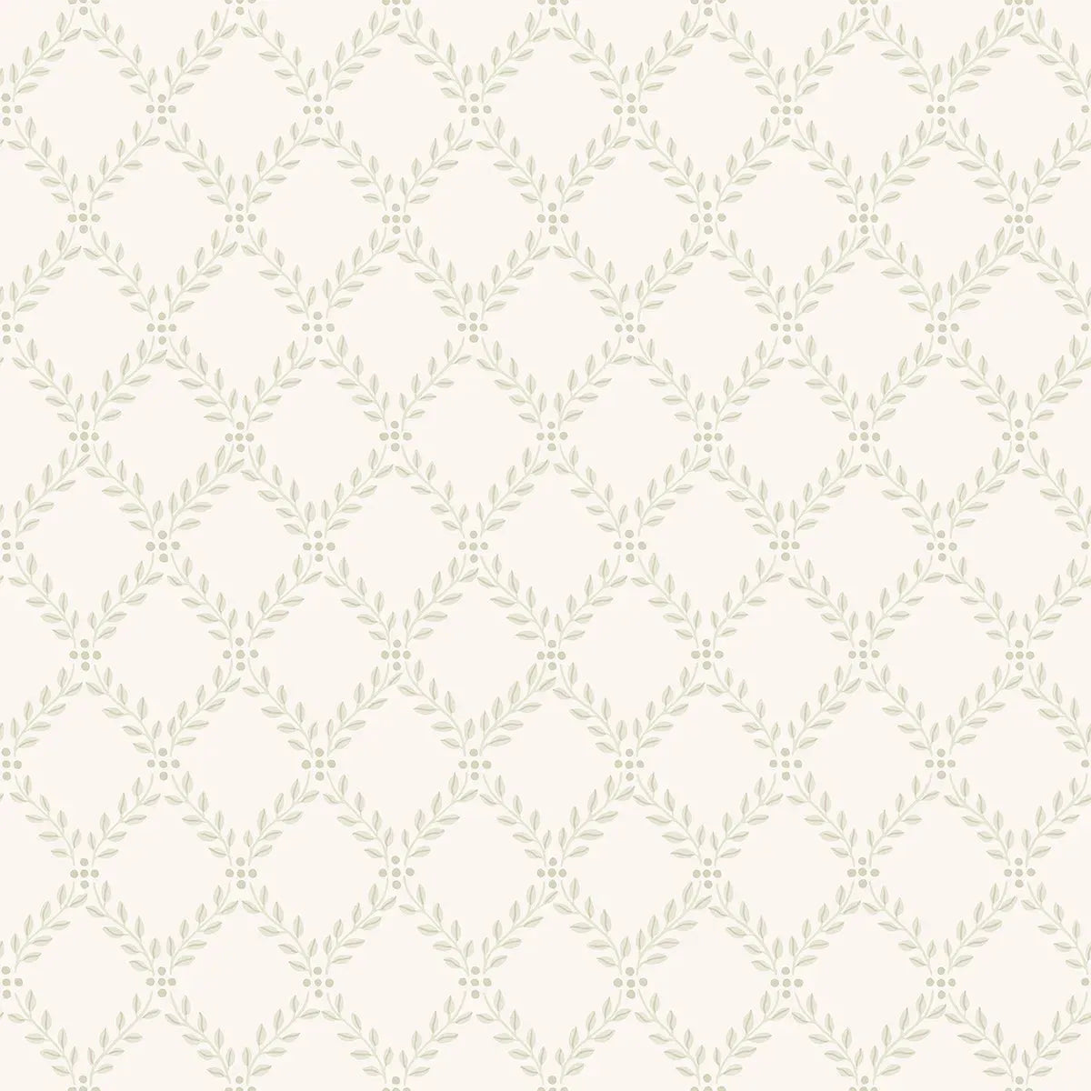 Trellis Leaves Wallpaper - Borastapeter
