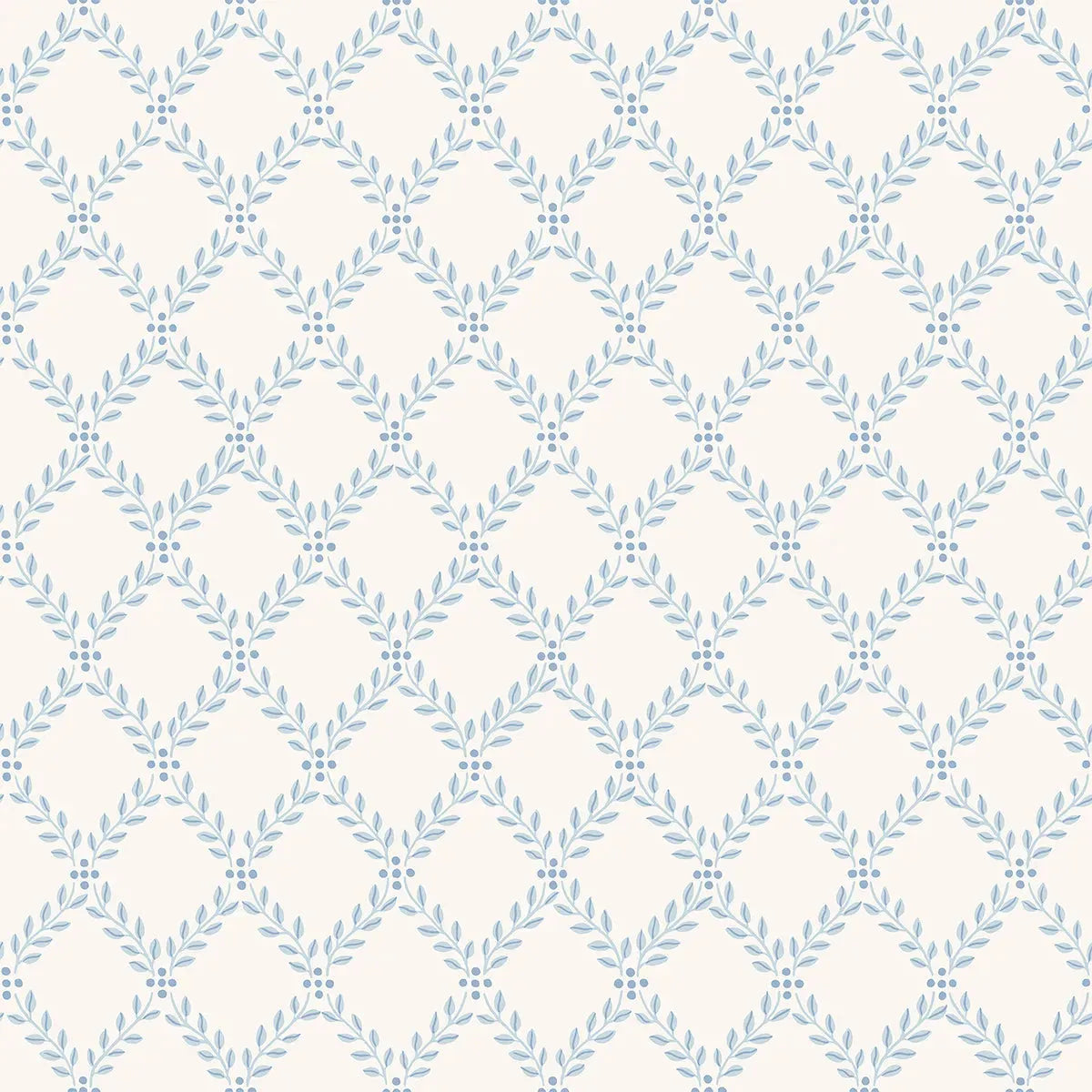Trellis Leaves Wallpaper - Borastapeter