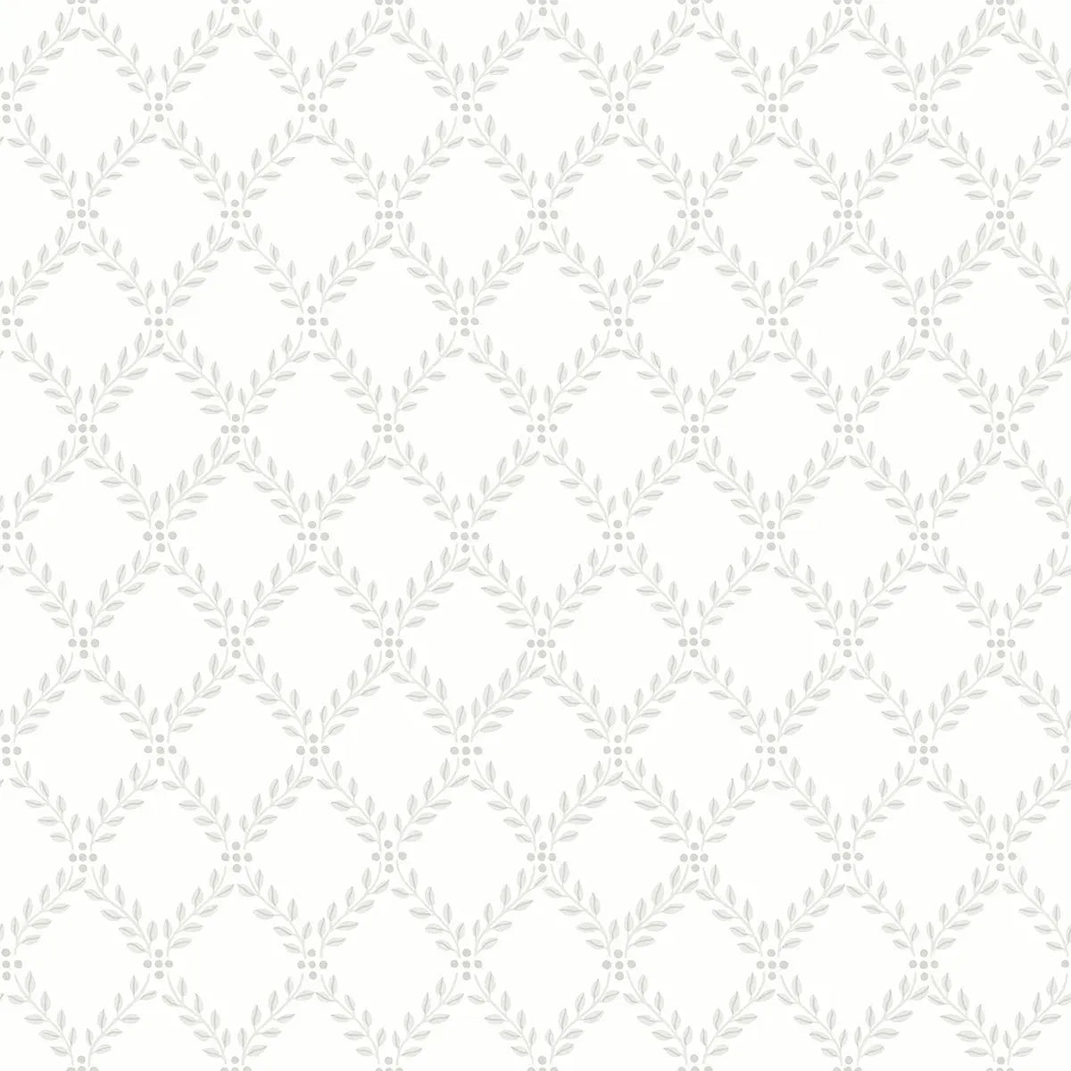 Trellis Leaves Wallpaper - Borastapeter