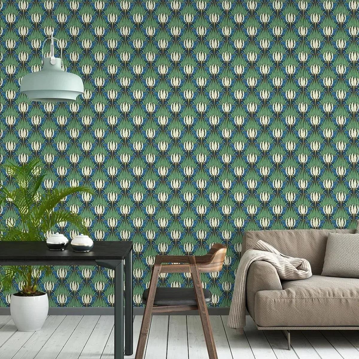 Tulip and Bird Wallpaper - Morris & Co