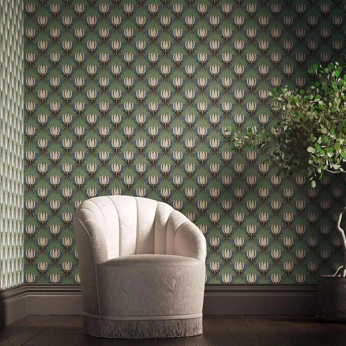 Tulip and Bird Wallpaper - Morris & Co