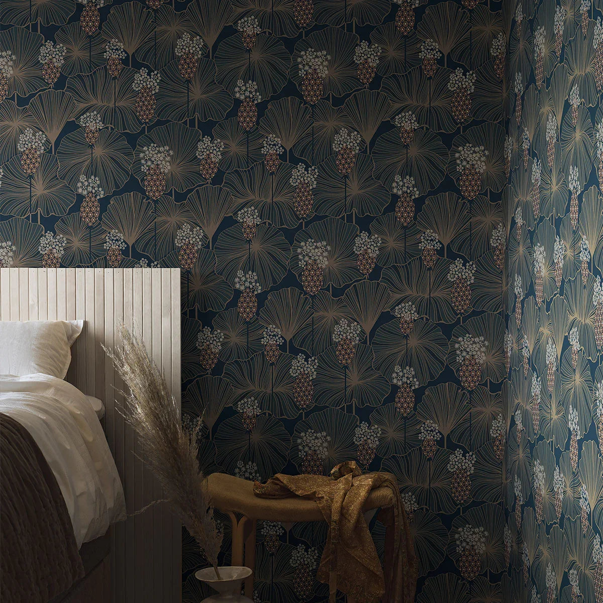 Umbrella Leaves Wallpaper - Borastapeter