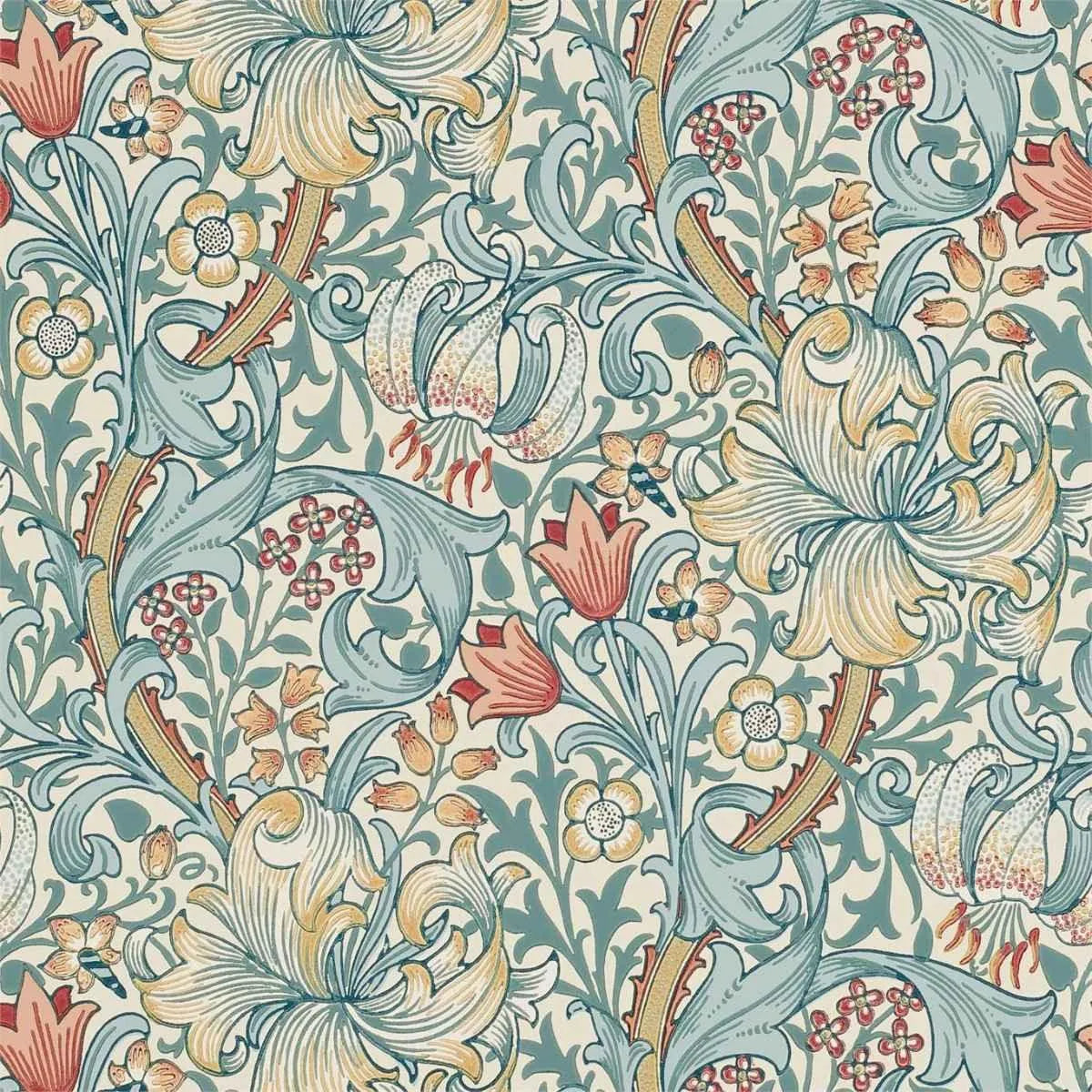 Golden Lily Wallpaper - Morris & Co