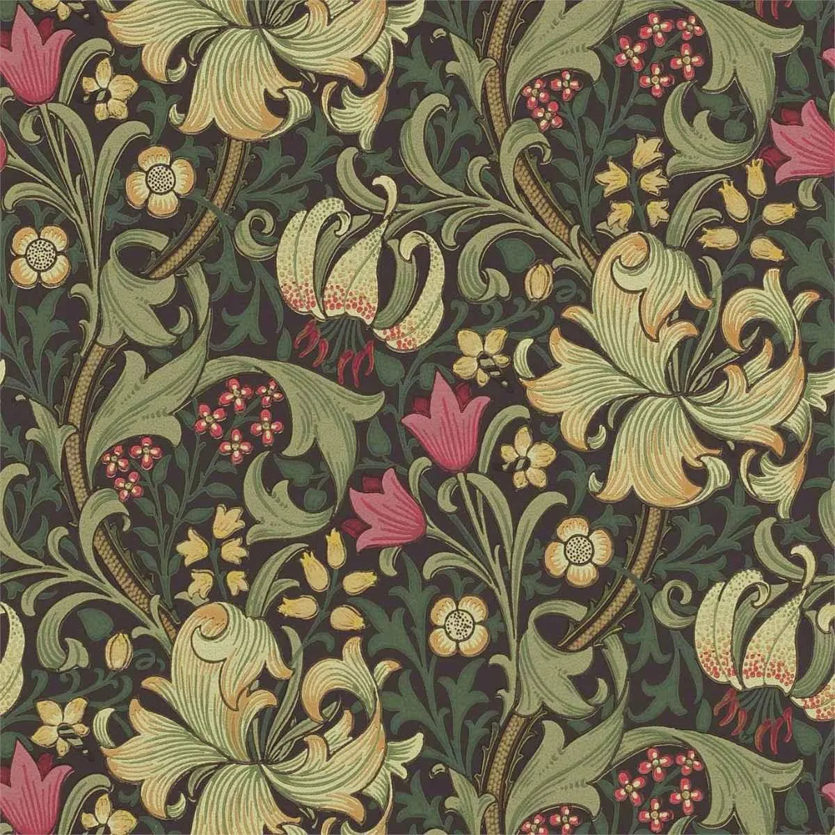 Golden Lily Wallpaper - Morris & Co