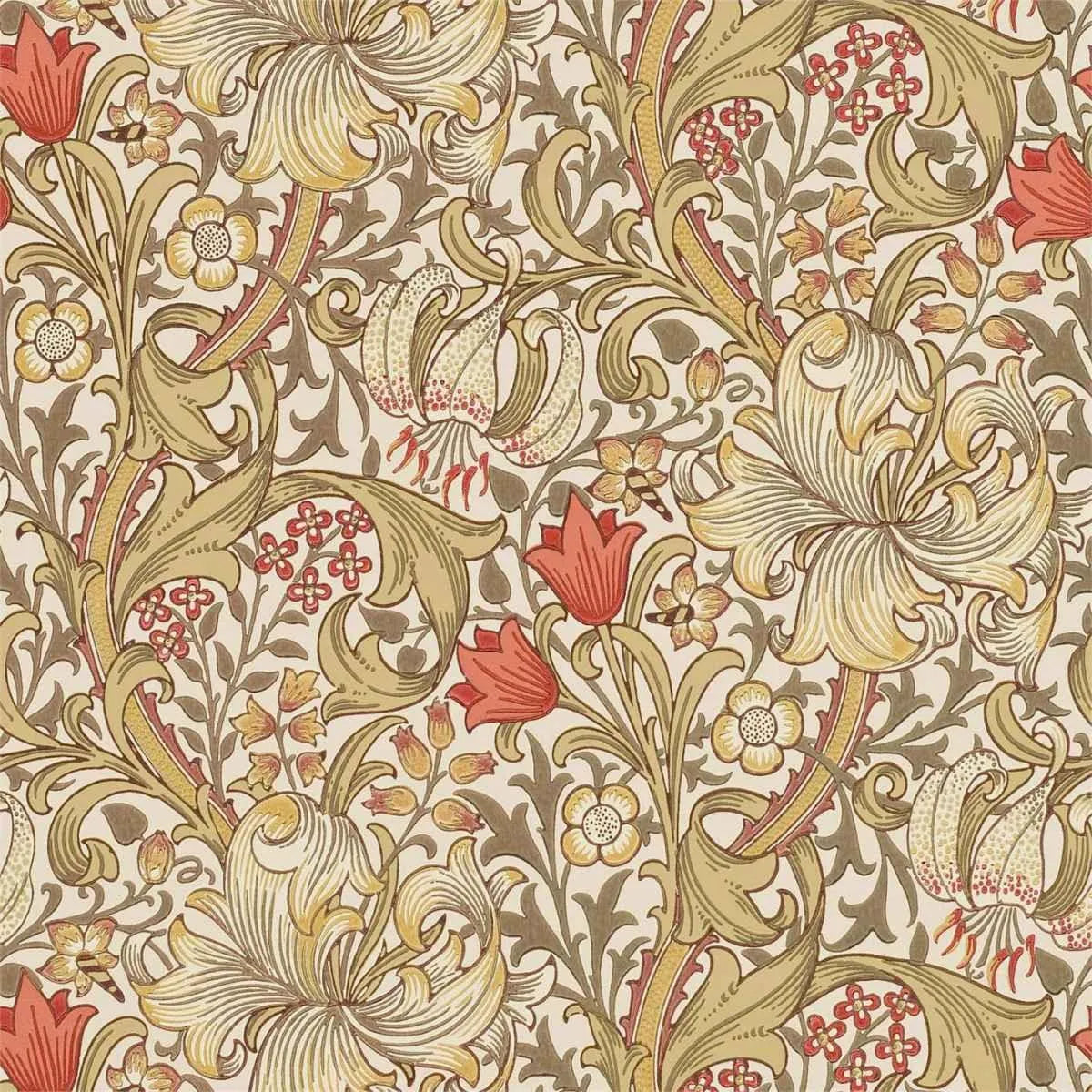 Golden Lily Wallpaper - Morris & Co