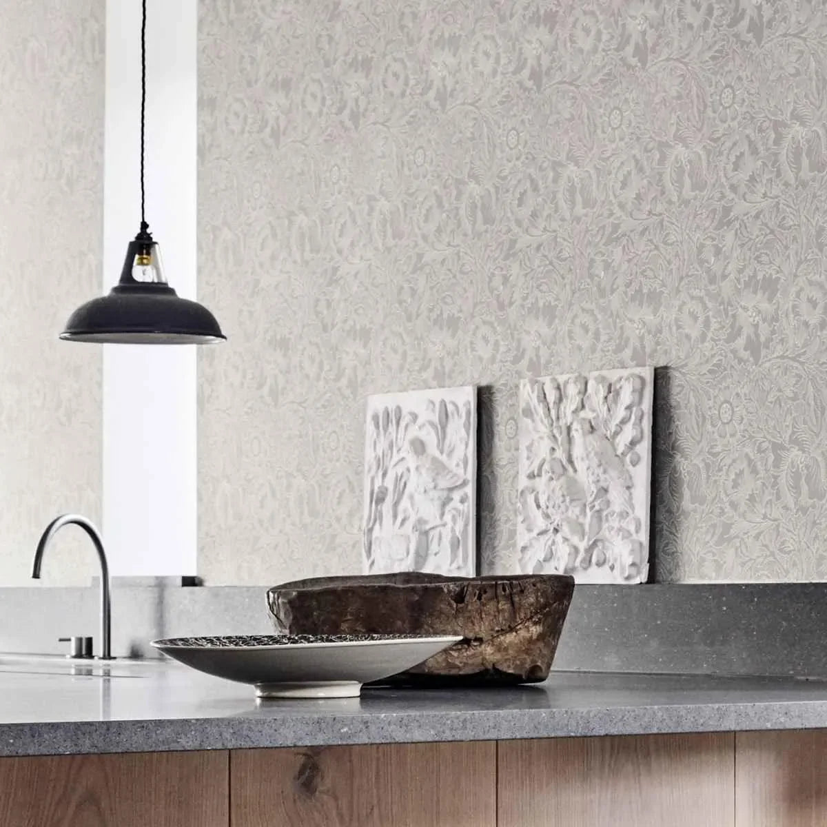 Pure Poppy Wallpaper - Morris & Co