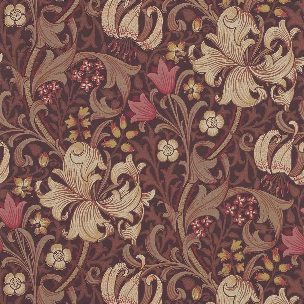 Golden Lily Wallpaper - Morris & Co