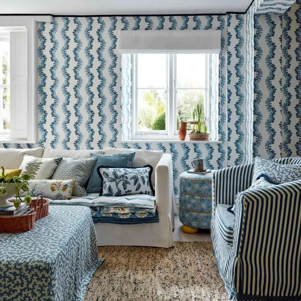 Pinetum Stripe Fabric - Sanderson