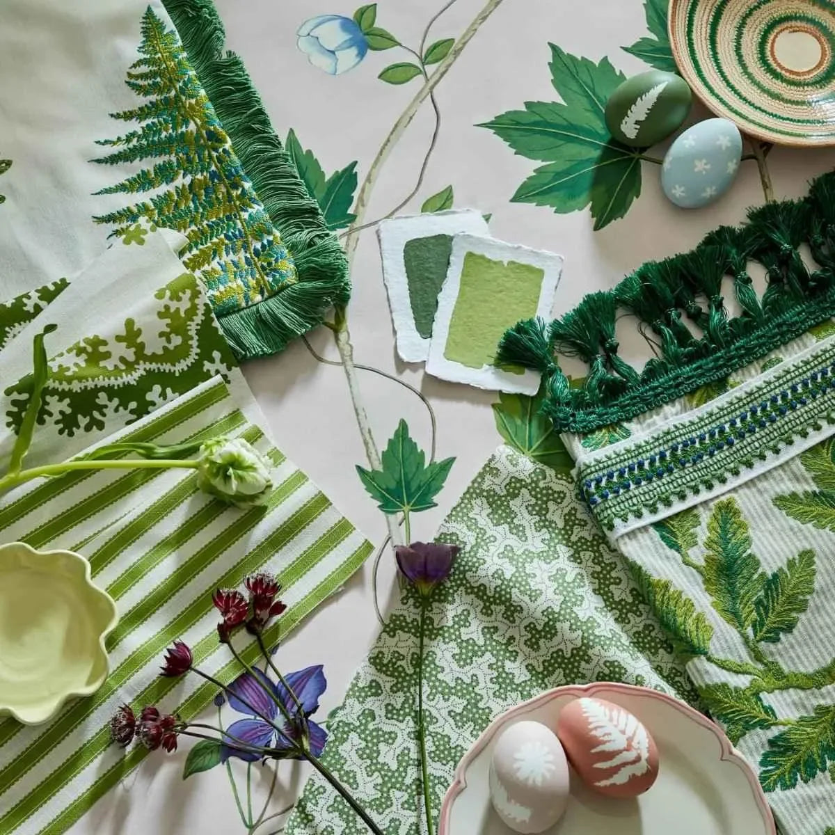 Pinetum Stripe Fabric - Sanderson