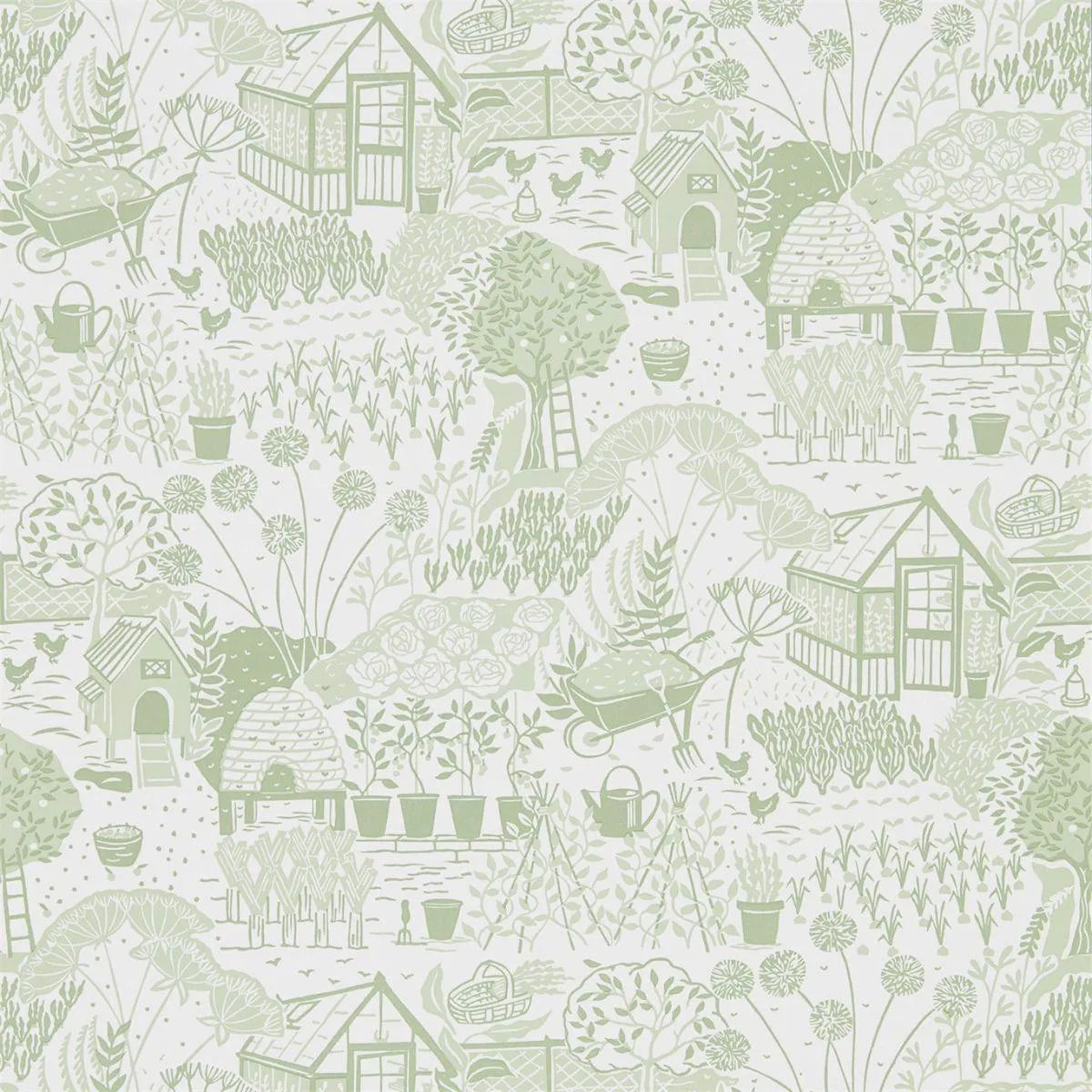 The Allotment Wallpaper - Sanderson