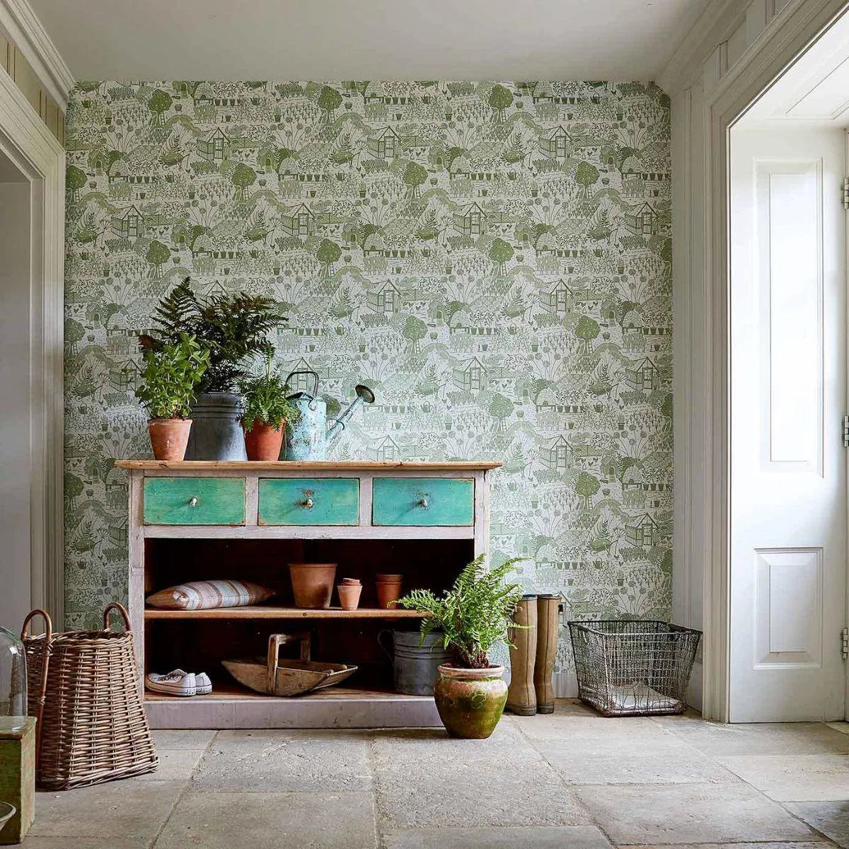 The Allotment Wallpaper - Sanderson